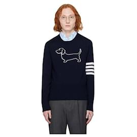 Merino Hector Rundhals-Pullover - Thom Browne