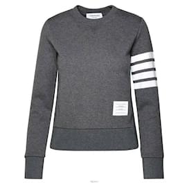 Gestreifter RWB Loopback-Jersey-Sweatshirt - Thom Browne