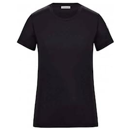 T-Shirt aus Baumwolljersey mit Logo-Patch - Moncler