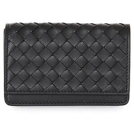 Bottega Veneta Porta-cartões com aba Intrecciato