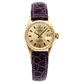 Rolex Vintage Damenarmbanduhr Datejust aus Gold in kleiner Größe