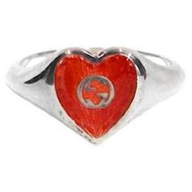 Rotierende Herz-Ring aus Silber - Gucci