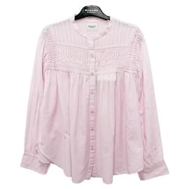 Blusa in Cotone PLALIA Rosa Chiaro - Isabel Marant