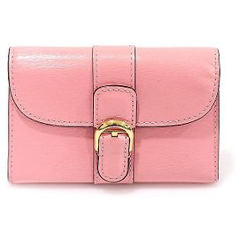 Delvaux Tarjetero Brillante Rosa