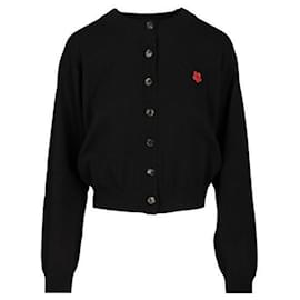 Wollcardigan mit Bok-Blumenstickerei - Kenzo