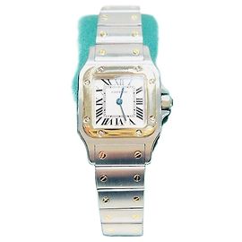 Cartier Damenarmbanduhr Santos Galbee Small SM Combi