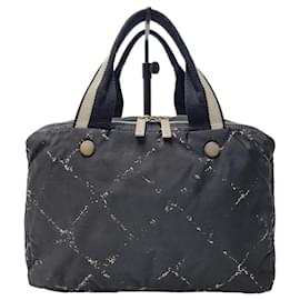Chanel Old Travel Tote Bag Handbag (Rare Item, Mini Boston Bag)