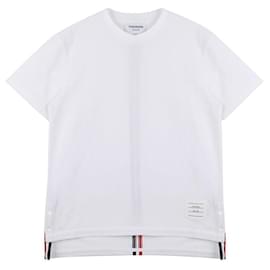 Klassisches Piqué-Streifen-T-Shirt - Thom Browne