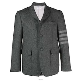 Giacca sportiva dritta in tweed Doni-gol - Thom Browne