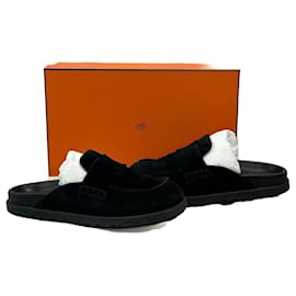 Mule Go in scamosciato nero - Hermès