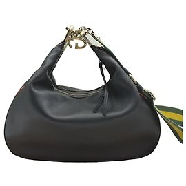 Gucci Borsa hobo grande in pelle nera