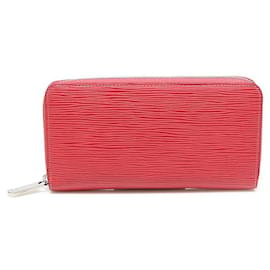 Louis Vuitton Langer Reißverschluss-Wallet aus Epi-Leder in Rosé