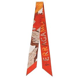Salvatore Ferragamo Das Ferret Print Seidenbandana La Prima