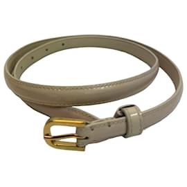 Beige lackleder Gürtel von Toteme mit goldener Schnalle - Totême