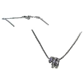 Bulgari Collar Bvlgari Serpenti Viper de oro blanco 18K y diamantes de tres hilos