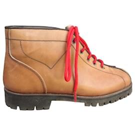 Autre Marque Botas de senderismo de cuero marrón claro