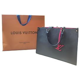 Borsa Louis Vuitton OnTheGo MM Pelle Epi Nera