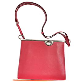 Borsa a mano Hermès Mors de bride rosa in pelle