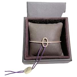 Bracelet Hermès en or rose et diamants Pig Nose