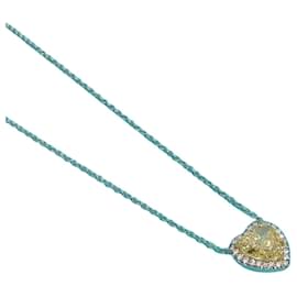Tiffany & Co Halskette mit 2 Karat gelbem Herz-Diamanten