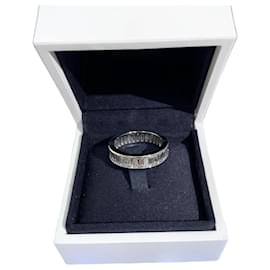 Anello De Beers in oro bianco con madreperla e diamanti