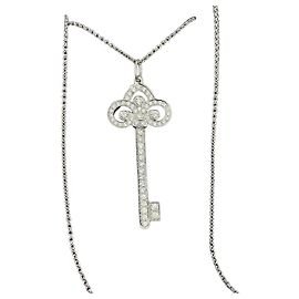 Collana Tiffany & Co Tiffany's Tail Flower in platino e diamanti