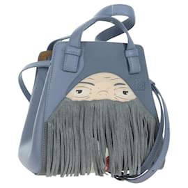 LOEWE ~ Ghibli Borsa Hammock Nuggets Markl 2way Azzurro Chiaro Auth 167241SM - Loewe