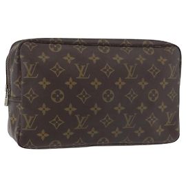 LOUIS VUITTON Trousse Toilette Monogram 28 Borsa Clutch M47522 LV Auth 176859