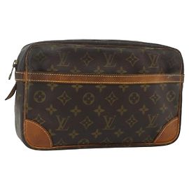 LOUIS VUITTON Pochette Compiegne 28 M51845 LV Auth 175116