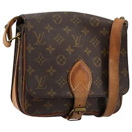 LOUIS VUITTON Borsa a Spalla Monogram Cartouchiere MM M51253 LV Auth BA12277