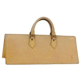 LOUIS VUITTON Borsa Triangle Epi Gialla M52099 LV Auth 177090