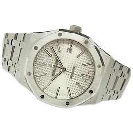 AUDEMARS PIGUET Royal Oak Automatik 41 MM silbernes Zifferblatt 15400ST Herren