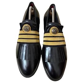 Mocassins Lordspools en cuir noir et détails dorés - Autre Marque