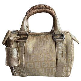 Fendi Borsa Boston Bauletto Mini Zucchino Forever
