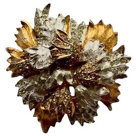 Spilla Pierre Cardin Floreale Sole Oro e Argento