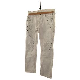 Vaqueros Ralph Lauren Avery Straight Blancos Algodón