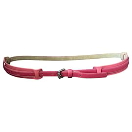 Longchamp Ledergürtel Rosa Fuchsia 85 cm