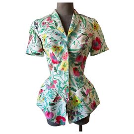 Chaqueta de Verano Thierry Mugler Estampado Floral 1997
