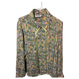 Autre Marque Completo Gonna e Camicetta Franck Olivier Floreale Verde 40