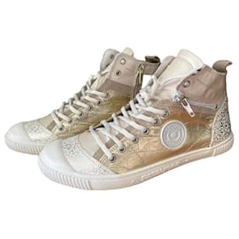 Sneakers alte Pataugas dorate