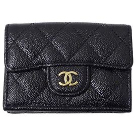 Chanel Matelassé Damen Tri-Fold Geldbörse