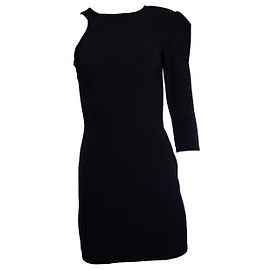 Elisabetta Franchi, Asymmetrisches Kleid in Schwarz