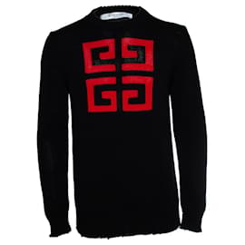 Logo Baumwollstrickpullover von Givenchy