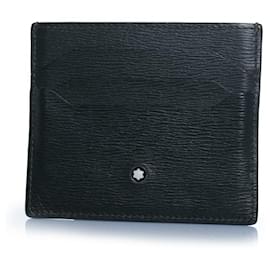 Montblanc, green leather card holder