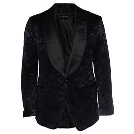 Schwarze Shelton-Jacquard-Smokingjacke von Tom Ford