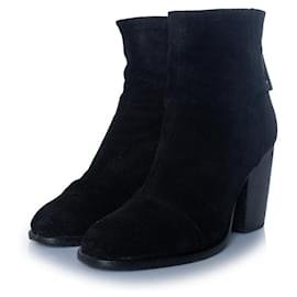 Rag and Bone, botas de tobillo de ante negro - Rag & Bone