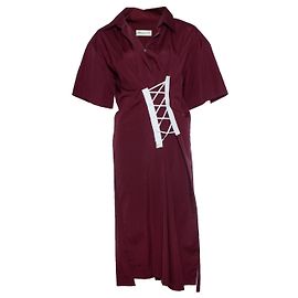 Vestido de popelina con encaje Delick de Dries van Noten