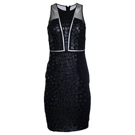 Autre Marque Sachin + Babi, schwarzes Mini-Kleid mit Patches