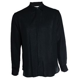 Camicia nera glitter Saint Laurent