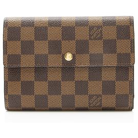 Louis Vuitton Vintage Damier Ebene Porte Tresor Etui Papiers Geldbörse